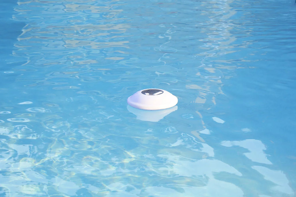 Poolmaster Multi-Light Floating Waterproof Portable Bluetooth Speaker - 7 Color LED Backlight Monitor with Phone Call Functionality for Swimming Pools, Lakes, Outdoors