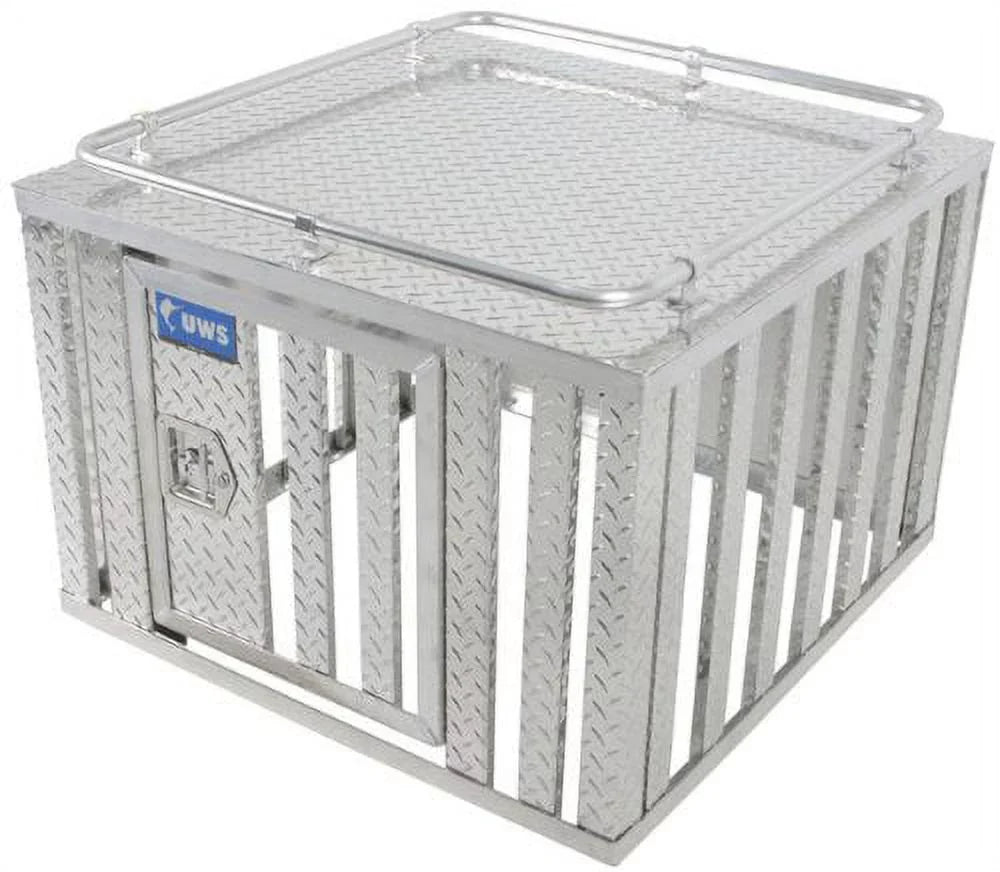 UWS/United Welding Services DB-3636 UWSDB-3636 ONE DOOR DIAMOND PLATE ALUMINUM SOUTHERN DOG BOX (36X36 SQUARE BASE 24IN TALL)