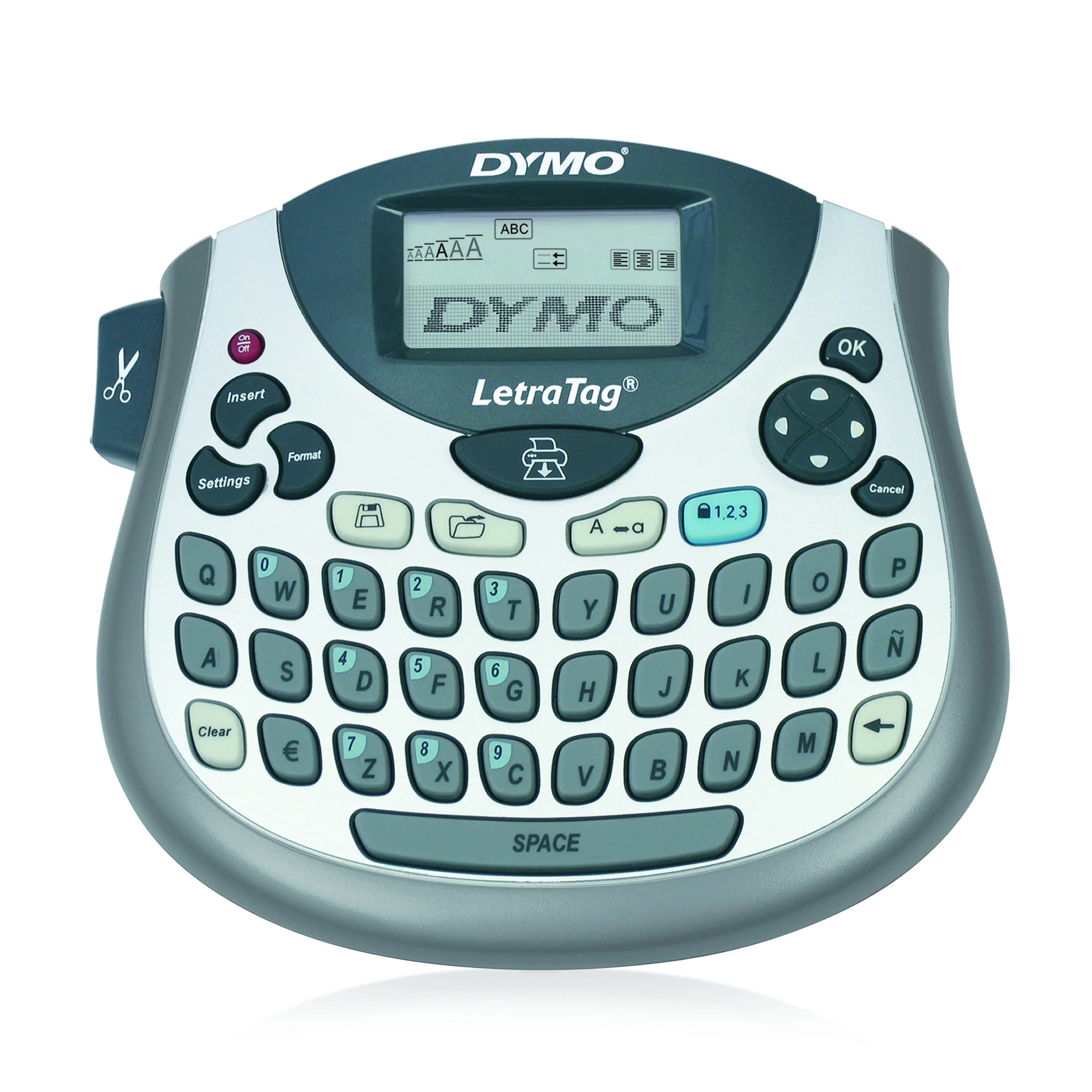 DYMO LetraTag 100T QWERTY Label Maker, Includes Black Print on White Paper Label