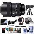 14-24mm f/2.8 DG DN ART Lens for Sony E, Bundle with Software Kit, RainCoat Sleeve, Calibration Aid, Lens Changing Kit Adapter, Lens Wrap, Cleaning Kit, Flex Lens Shade, Cleaner