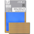 20x20x2 Air Filter Comparable to MPR 100 Basic Economy Furnace Filters, 12 Pack of Non Pleated Fiberglass Filter For Dust - Low Airflow Restriction! From AIRX FILTERS WICKED CLEAN AIR.
