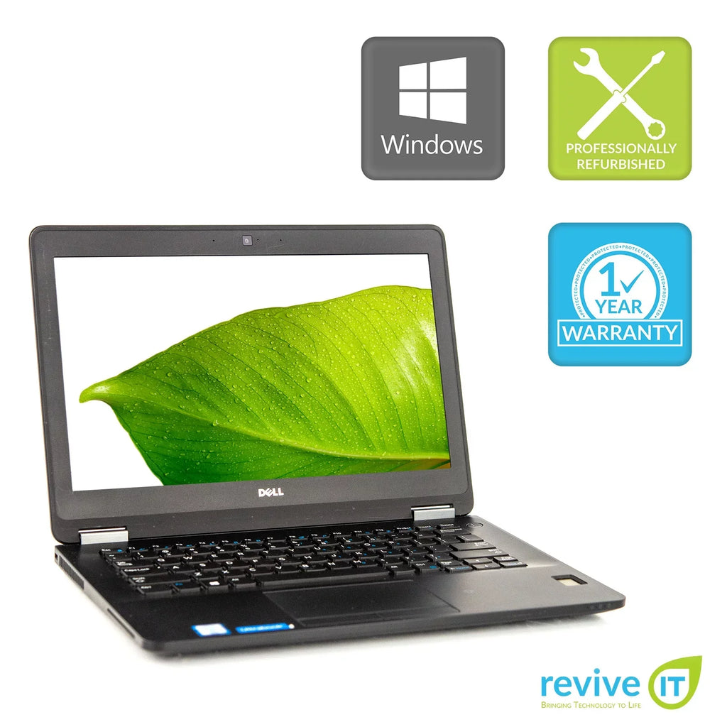 Used Dell Model E7270 12.5" Portable PC Core 5 8GB 512GB SSD M.2 Integrated Graphics Win 10 Pro B v.WCA