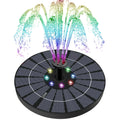 Solar Power Water Fountain Pump Bird Bath 6LED Floating Pond Pool Outdoor Garden