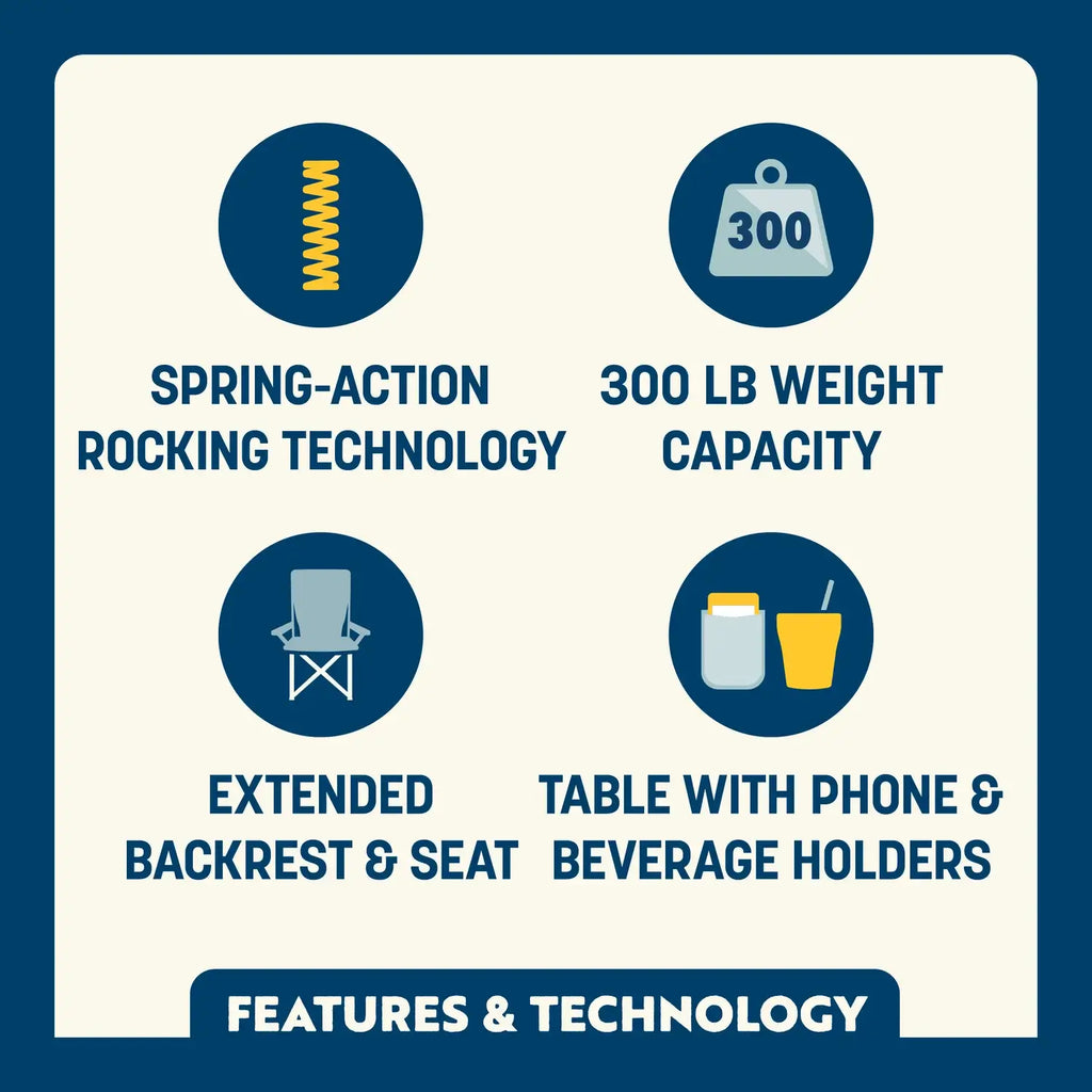 Stowaway Rocker™ with Side Table | Cut LQ57